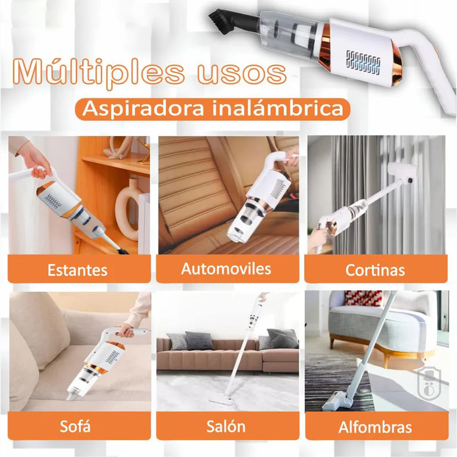 ASPIRADORA INALAMBRICA RECARGABLE 3 EN 1 PREMIUM