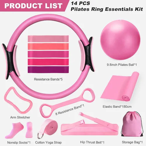 KIT PILATES 14 PIEZAS MULTIFUNCIONAL