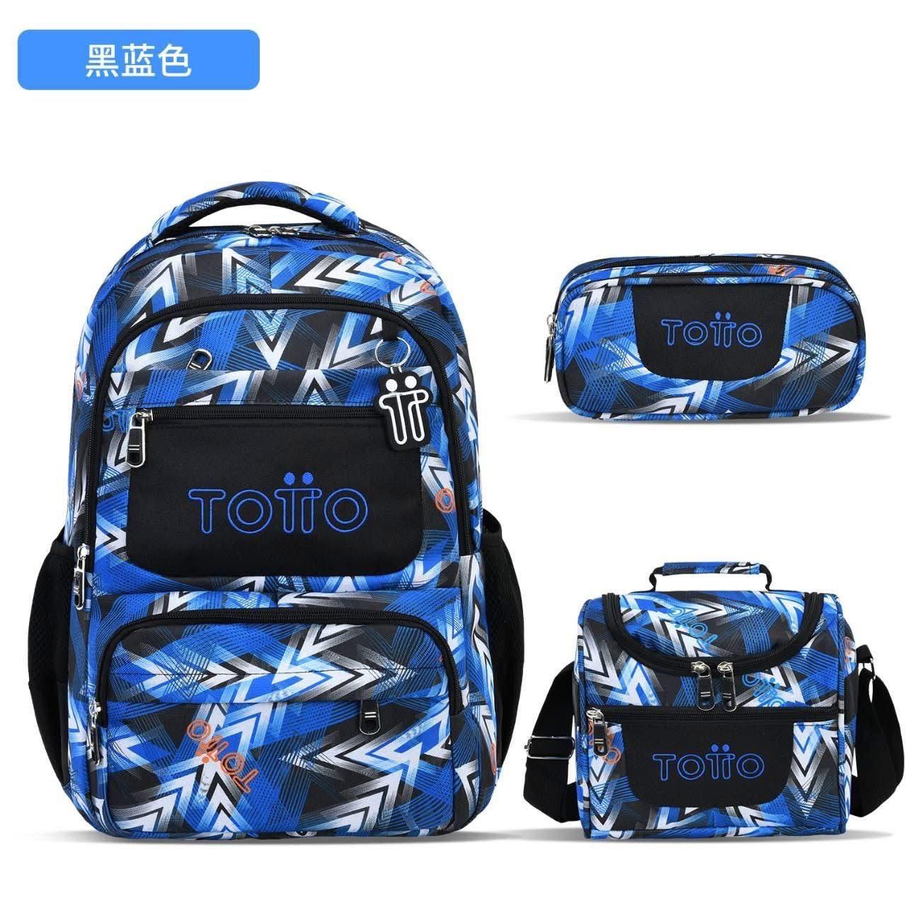 KIT MALETA ESCOLAR TOTTO X 3